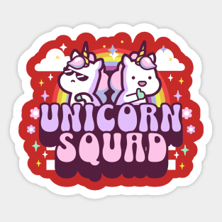 Unicorn Squad Kawaii Design Sticker